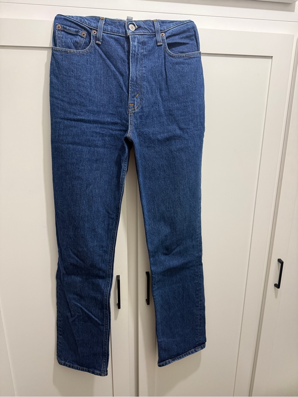 Abercrombie & Fitch Dark Blue Straight Jeans